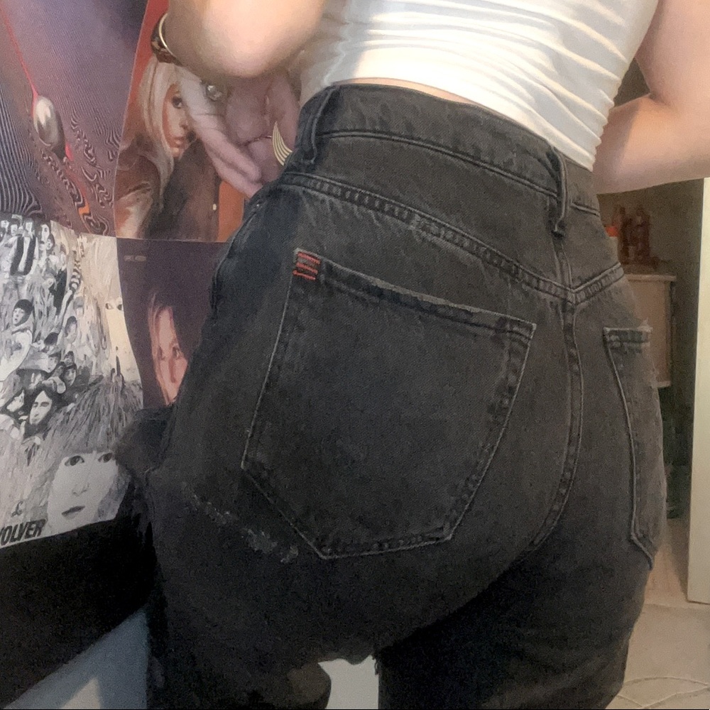 BDG black ripped mom jeans